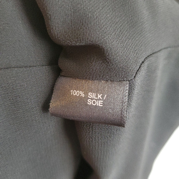 Lafayette 148 Black Silk Blouse Sleeveless Top Women's Size 6 100% Silk - Picture 9 of 9